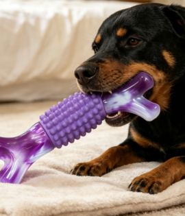 Rubber and Nylon Chew Bone for Medium Breeds