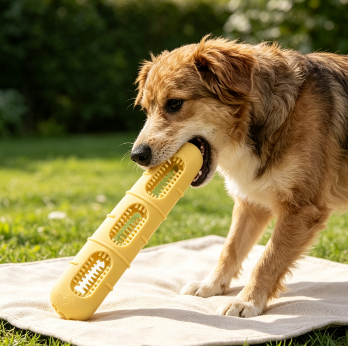 BPA-Free Rubber Stuffable Teething Toy for Small - Image 2