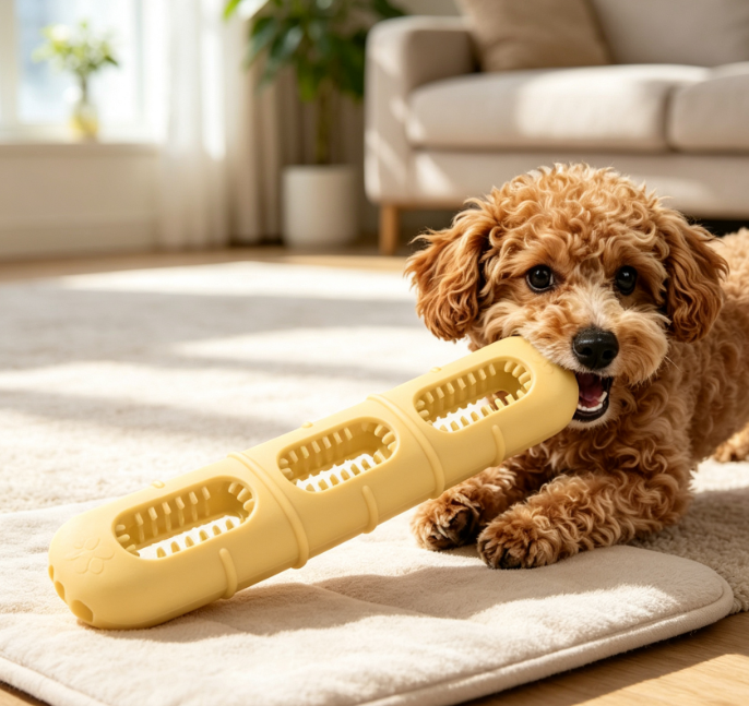 BPA-Free Rubber Stuffable Teething Toy for Small