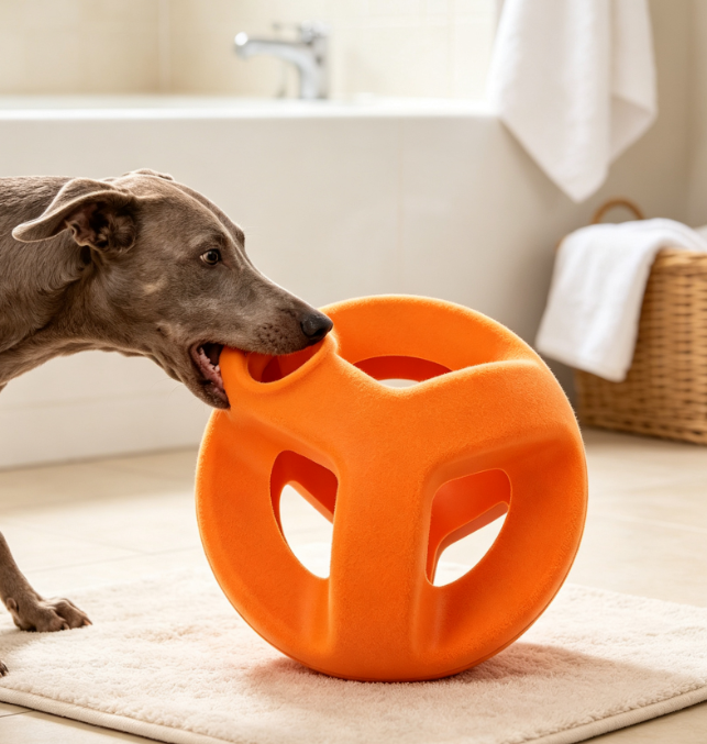 Heavy-Duty Rubber Ball for Large Breeds