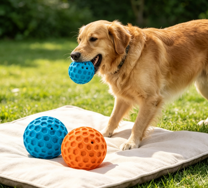 2-Pack Squeaky Rubber Balls for Medium-Large - Image 2