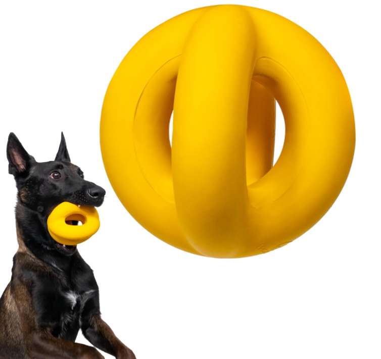 Tough Rubber Ball for Aggressive Chewers Large - Image 2