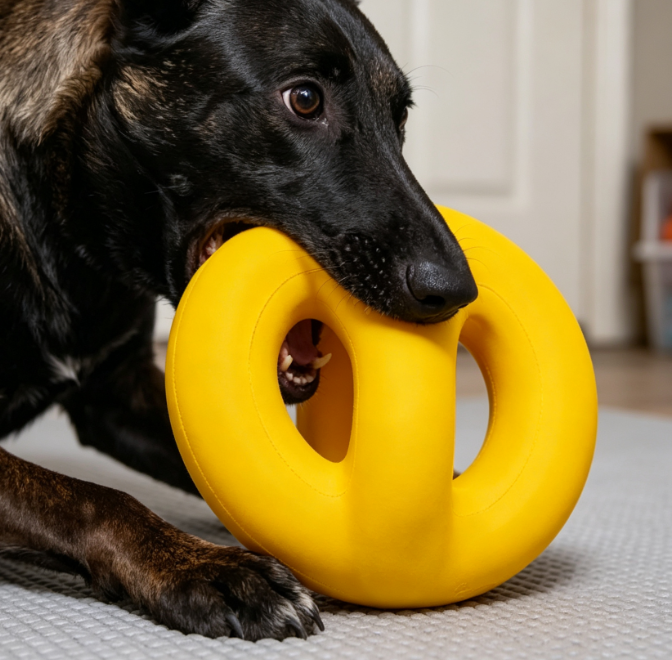 Tough Rubber Ball for Aggressive Chewers Large