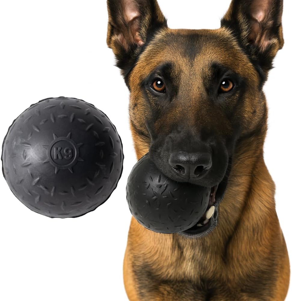 Ultra-Durable Solid Natural Rubber Fetch Ball