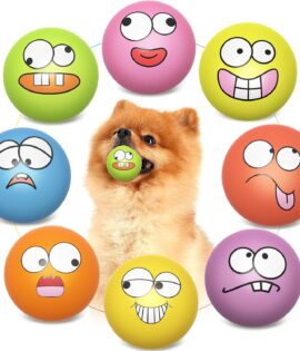 Soft Latex Squeaky Interactive Ball for Small Dogs